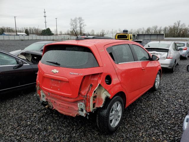 1G1JC6SG4F4201371 - 2015 CHEVROLET SONIC LT RED photo 3