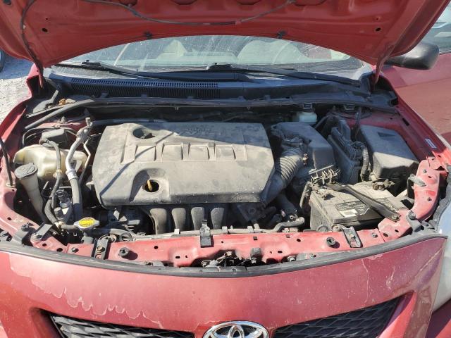 1NXBU40EX9Z145175 - 2009 TOYOTA COROLLA BASE Rouge photo 11