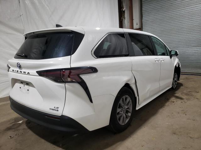 5TDKRKEC4PS161536 - 2023 TOYOTA SIENNA LE WHITE photo 3