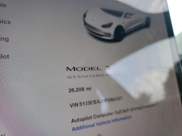 5YJ3E1EA2MF084707 - 2021 TESLA MODEL 3 WHITE photo 9