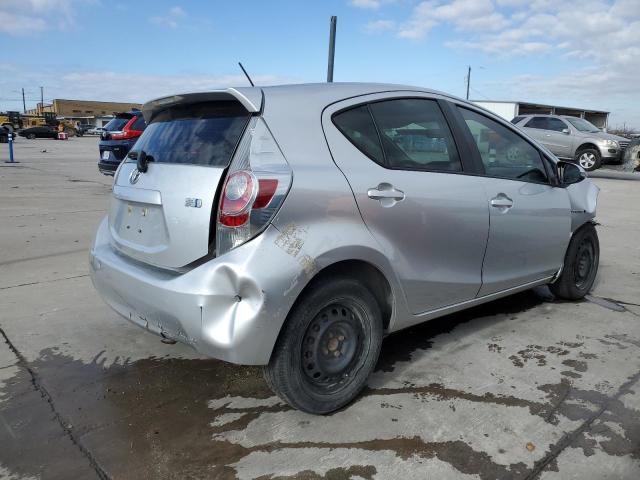 JTDKDTB31E1575165 - 2014 TOYOTA PRIUS C SILVER photo 3