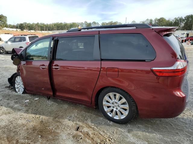 5TDYK3DC6GS733440 - 2016 TOYOTA SIENNA XLE BURGUNDY photo 2