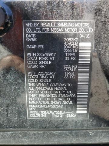 KNMAT2MT2JP587547 - 2018 NISSAN ROGUE S 黑色 照片 13