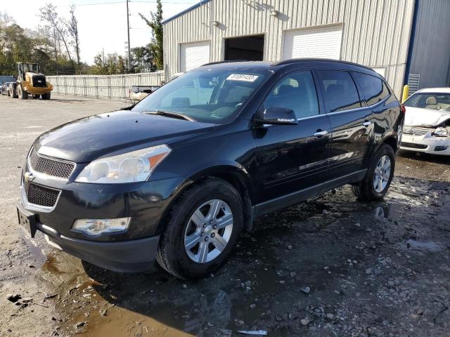 1GNKVGED5CJ236860 - 2012 CHEVROLET TRAVERSE LT BLACK photo 1