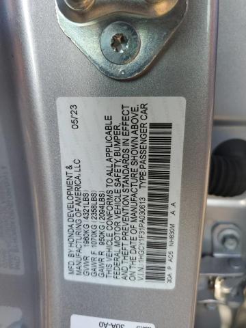 1HGCY1F31PA030613 - 2023 HONDA ACCORD EX SILVER photo 12