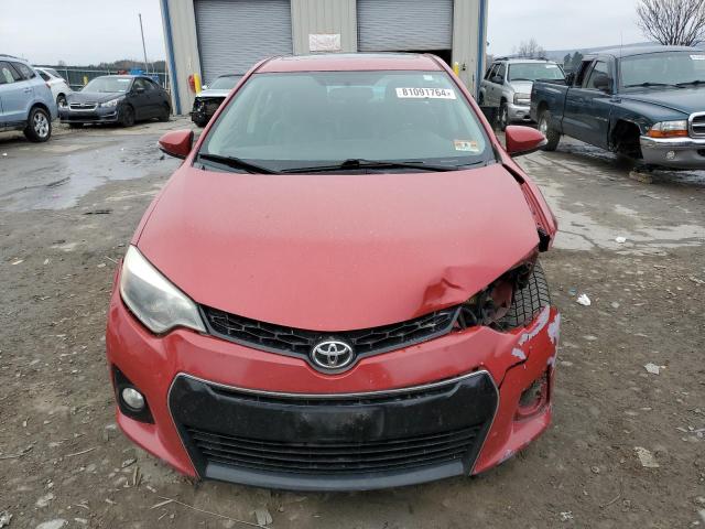 2T1BURHE7FC460837 - 2015 TOYOTA COROLLA L RED photo 5