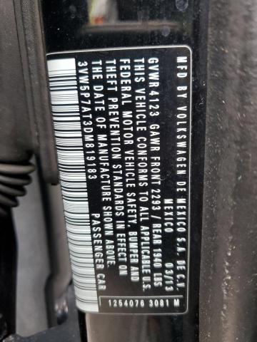 3VW5P7AT3DM819183 - 2013 VOLKSWAGEN BEETLE BLACK photo 12