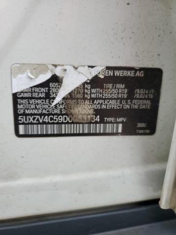 5UXZV4C59D0G53134 - 2013 BMW X5 XDRIVE35I WHITE photo 13