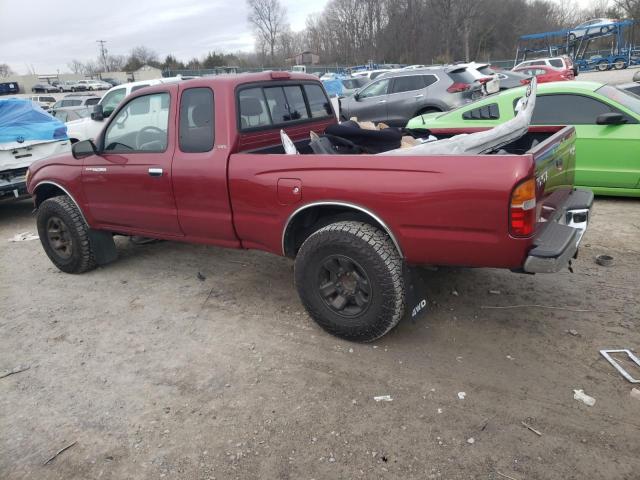 4TAWN72N5XZ490322 - 1999 TOYOTA TACOMA XTRACAB RED photo 2