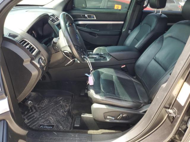 1FM5K7D84HGD36094 - 2017 FORD EXPLORER XLT CHARCOAL photo 7