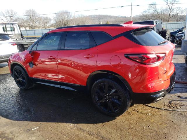 3GNKBERS5KS639062 - 2019 CHEVROLET BLAZER RS RED photo 2