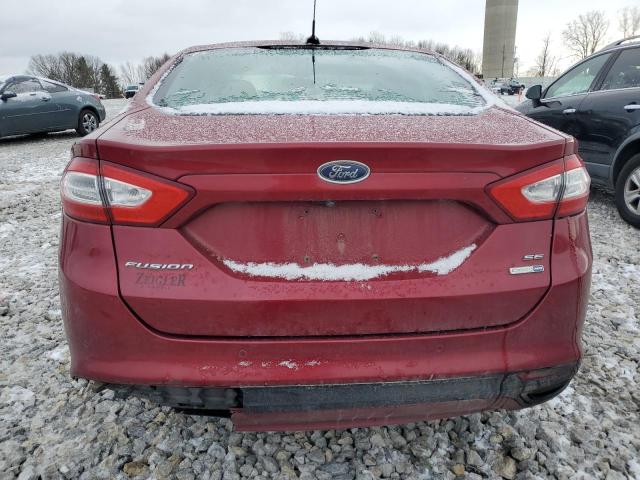 3FA6P0T96GR270804 - 2016 FORD FUSION SE MAROON photo 6