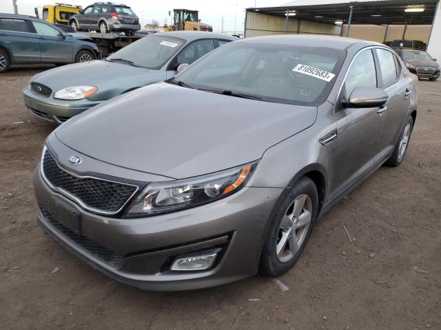 5XXGM4A71EG283018 - 2014 KIA OPTIMA LX GRAY photo 1