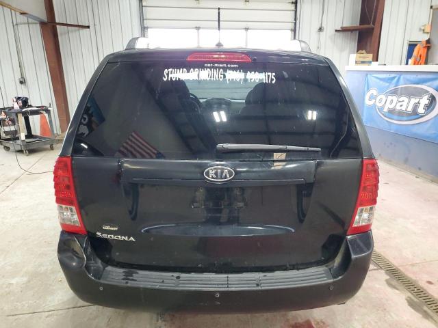 KNDMG4C7XC6438295 - 2012 KIA SEDONA LX BLACK photo 6