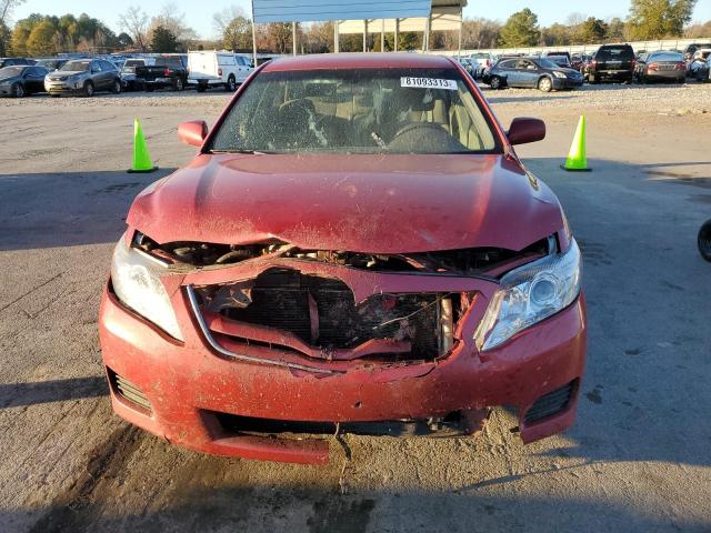 4T4BF3EK9AR076007 - 2010 TOYOTA CAMRY BASE BURGUNDY photo 5