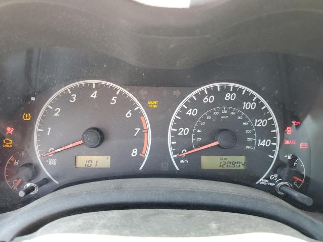 5YFBU4EEXCP047023 - 2012 TOYOTA COROLLA BASE Rojo foto 9