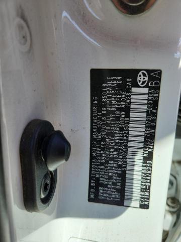 5YFBURHE3FP245018 - 2015 TOYOTA COROLLA L WHITE photo 12