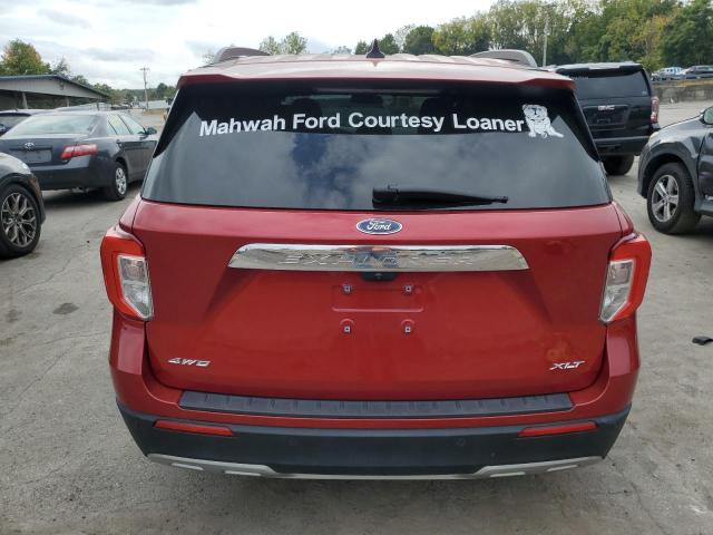1FMSK8DH7NGB12774 - 2022 FORD EXPLORER XLT RED photo 6