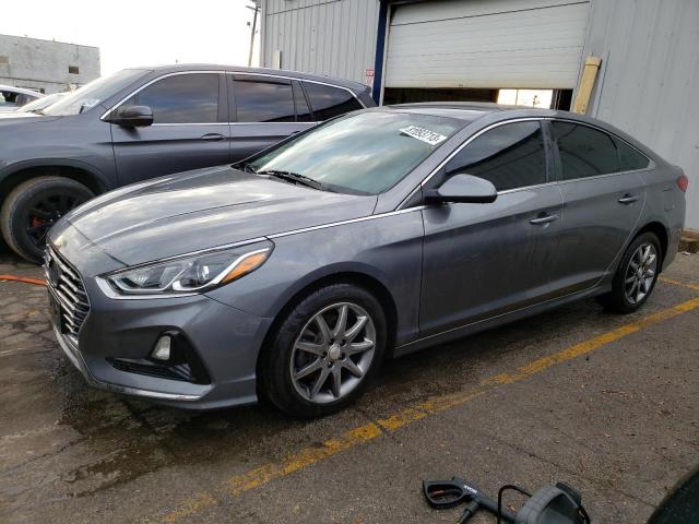 5NPE24AF7JH616129 - 2018 HYUNDAI SONATA SE GRAY photo 1