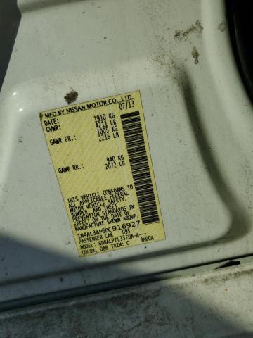 1N4AL3AP6DC916927 - 2013 NISSAN ALTIMA 2.5 WHITE photo 12