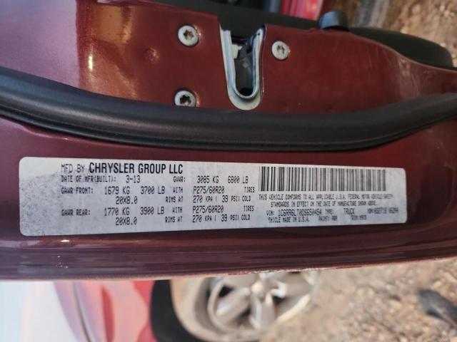 1C6RR6LT0DS650454 - 2013 RAM 1500 SLT Kırmızı fotoğraf 13