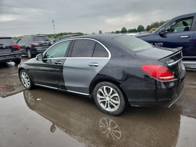 55SWF4KB1FU014125 - 2015 MERCEDES-BENZ C 300 4MATIC BLACK photo 2