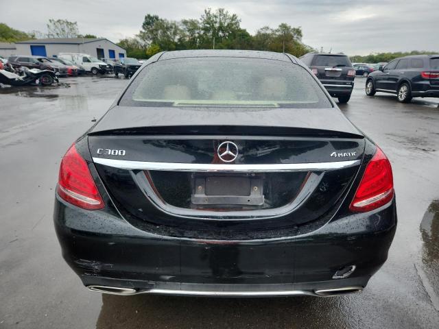 55SWF4KB1FU014125 - 2015 MERCEDES-BENZ C 300 4MATIC BLACK photo 6