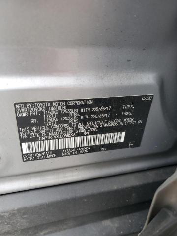 JTMP1RFVXLD058598 - 2020 TOYOTA RAV4 XLE SILVER photo 13