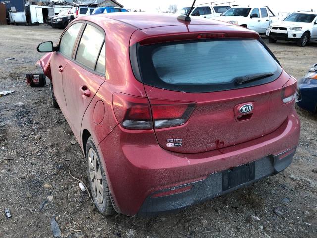 3KPA25AB3JE041792 - 2018 KIA RIO LX RED photo 2