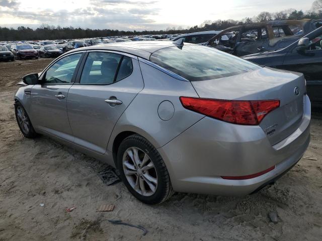 5XXGN4A71DG143725 - 2013 KIA OPTIMA EX SILVER photo 2