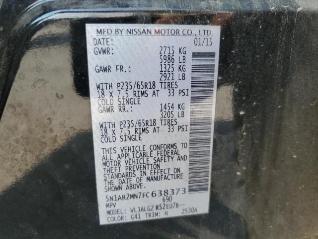 5N1AR2MN7FC638373 - 2015 NISSAN PATHFINDER S Qara foto 14