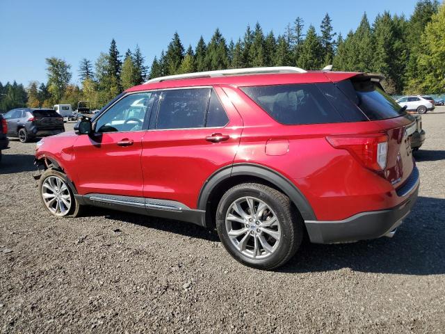 1FMSK8FHXMGB72737 - 2021 FORD EXPLORER LIMITED RED photo 2