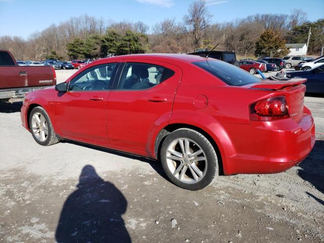 1C3CDZAG7DN771523 - 2013 DODGE AVENGER SE RED photo 2