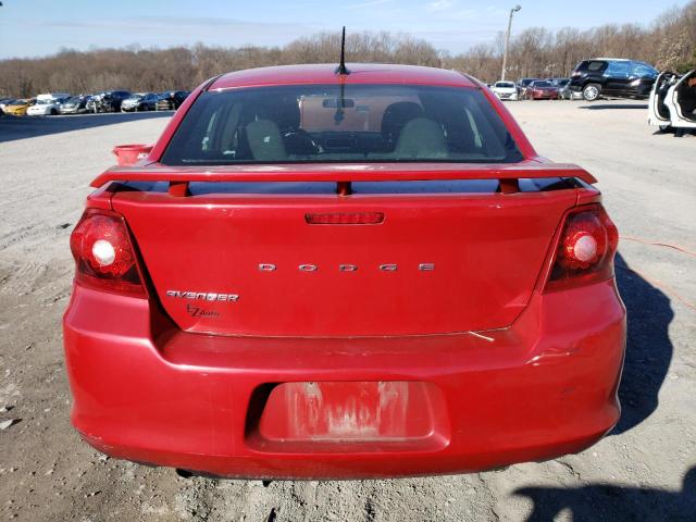 1C3CDZAG7DN771523 - 2013 DODGE AVENGER SE RED photo 6