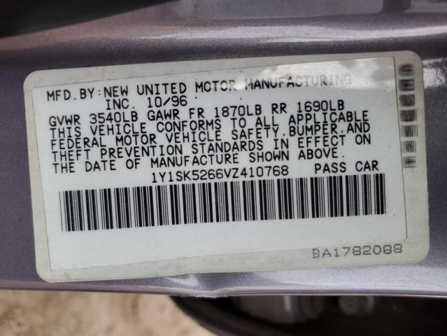 1Y1SK5266VZ410768 - 1997 GEO PRIZM BASE PURPLE photo 12