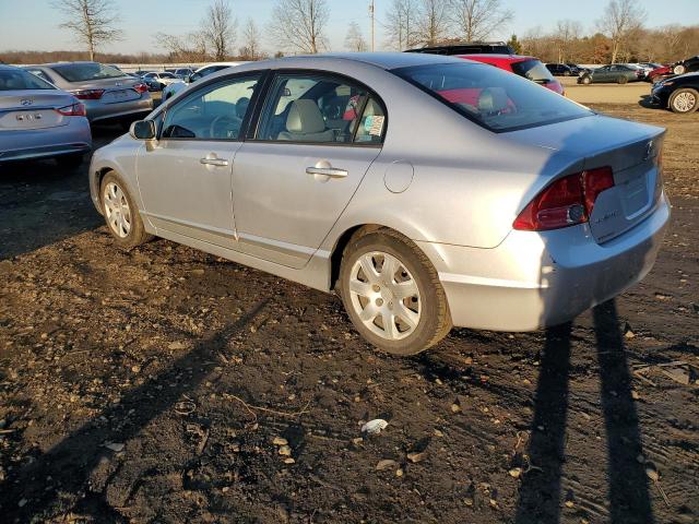 2HGFA165X8H340944 - 2008 HONDA CIVIC LX SILVER photo 2