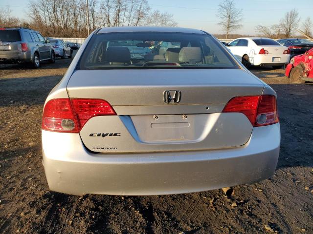 2HGFA165X8H340944 - 2008 HONDA CIVIC LX SILVER photo 6