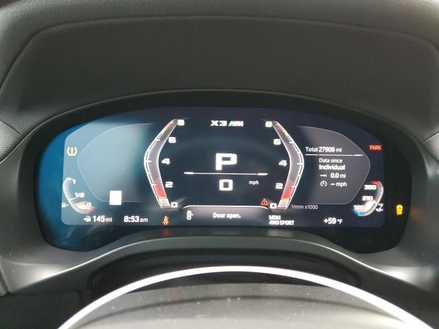 5YM13EC04N9K99989 - 2022 BMW X3 M BLACK photo 9