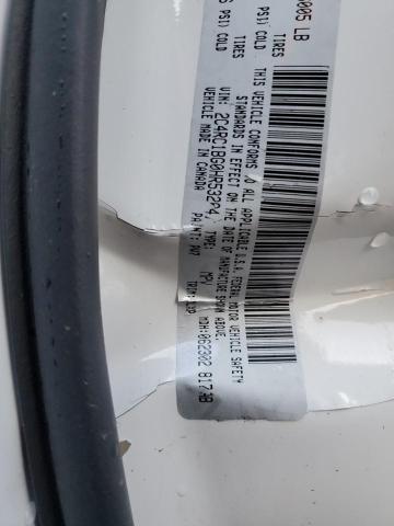 2C4RC1BG0HR532641 - 2017 CHRYSLER PACIFICA TOURING L WHITE photo 13