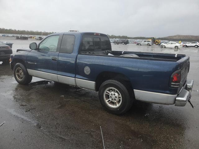 1B7GL22X3YS537957 - 2000 DODGE DAKOTA BLUE photo 2