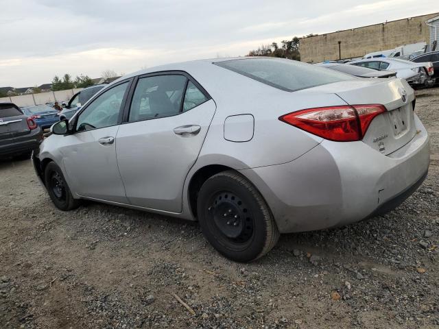 2T1BURHE1KC153982 - 2019 TOYOTA COROLLA L SILVER photo 2