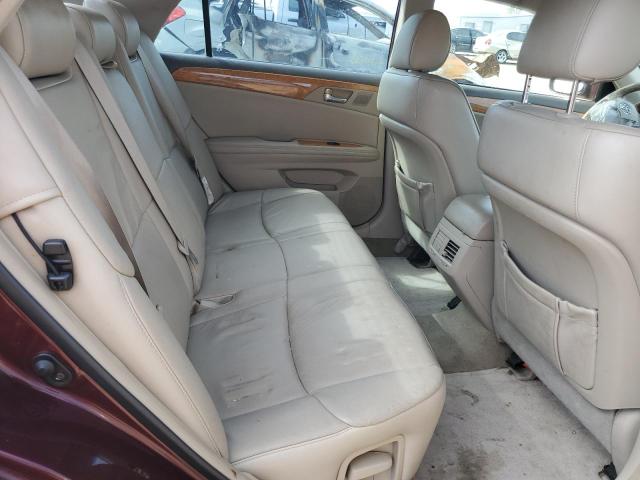 4T1BK36B06U139989 - 2006 TOYOTA AVALON XL Burgund zdjęcie 10