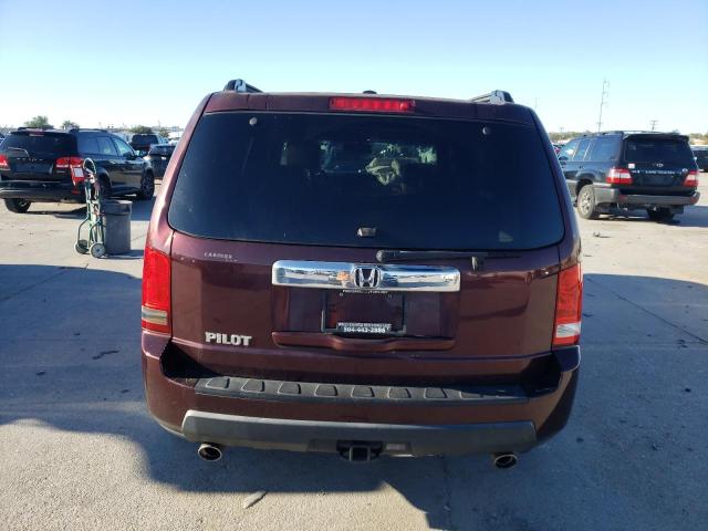 5FNYF3H59BB040763 - 2011 HONDA PILOT EXL BURGUNDY photo 6