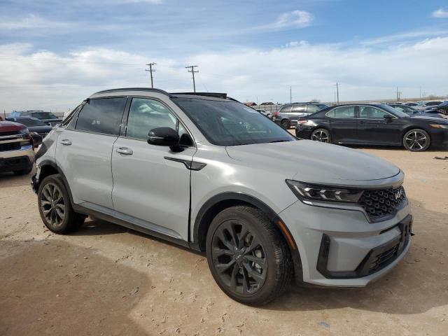 5XYRK4LF4PG203292 - 2023 KIA SORENTO SX GRAY photo 4