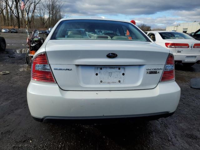 4S4BL62C467208761 - 2006 SUBARU LEGACY OUTBACK 2.5I LIMITED WHITE photo 6