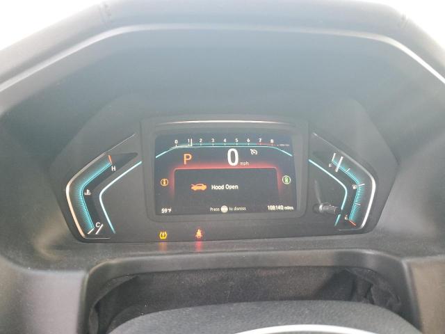 5FNRL6H88NB000977 - 2022 HONDA ODYSSEY TOURING WHITE photo 9