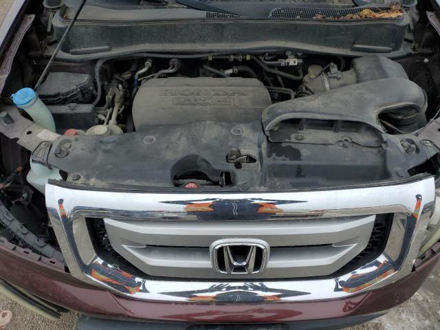 5FNYF4H45BB022838 - 2011 HONDA PILOT EX MAROON photo 12