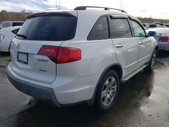 2HNYD28238H524513 - 2008 ACURA MDX WHITE photo 3