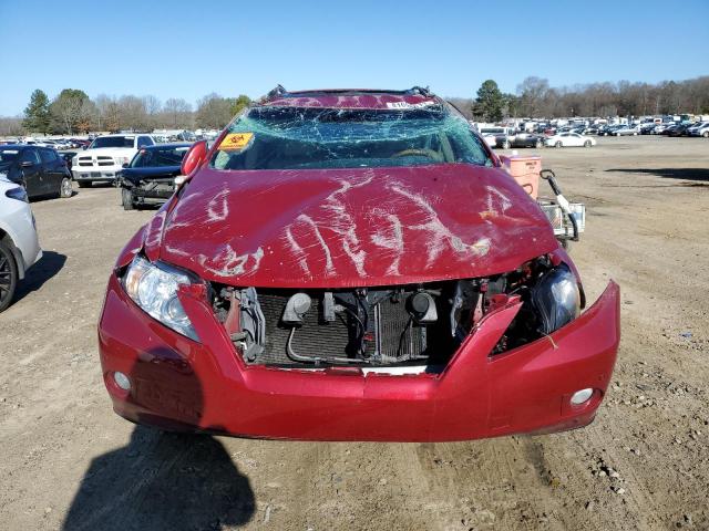 2T2ZK1BA0AC008051 - 2010 LEXUS RX 350 BURGUNDY photo 5