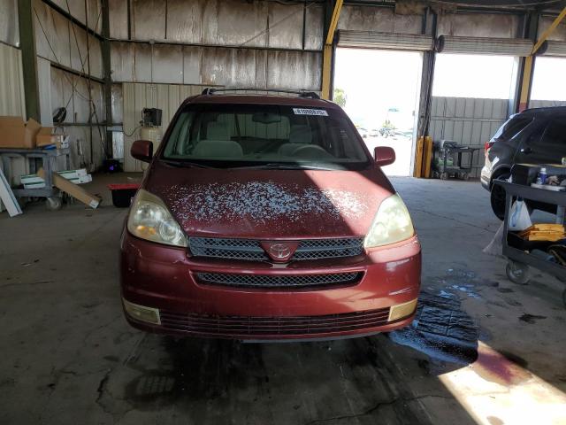 5TDZA22C45S275107 - 2005 TOYOTA SIENNA XLE MAROON photo 5